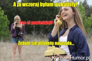 Blondynka U Okulisty