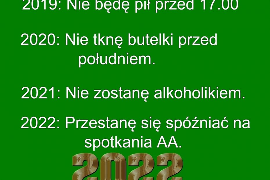 Noworoczne Postanowienia