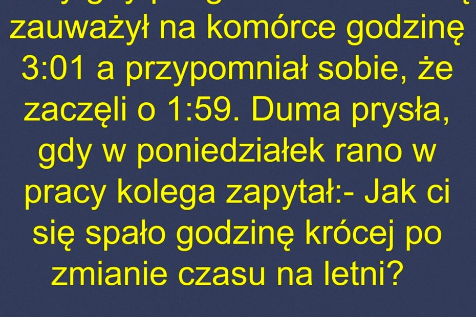 Miłość A Zmiana Czasu