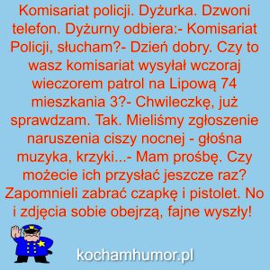Dowcip kochamhumor.pl Policja 1