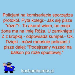 Dowcip kochamhumor.pl Policja 1