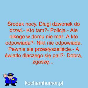Dowcip kochamhumor.pl Policja